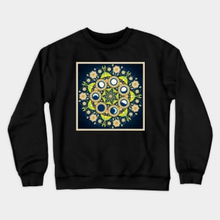 Luna moth and the moon Crewneck Sweatshirt